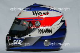 04.03.2004 Melbourne, Australia, F1, Thursday, March, Kimi Raikkonen, FIN, Räikkönen, McLaren Mercedes Helmet. Formula 1 World Championship, Rd 1, Australian Grand Prix. www.xpb.cc, EMail: info@xpb.cc - copy of publication required for printed pictures. Every used picture is fee-liable. c Copyright: photo4 / xpb.cc - LEGAL NOTICE: THIS PICTURE IS NOT FOR ITALY  AND GREECE  PRINT USE, KEINE PRINT BILDNUTZUNG IN ITALIEN  UND  GRIECHENLAND! 