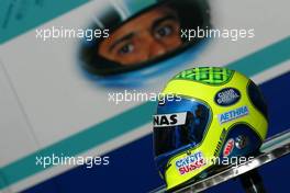 04.03.2004 Melbourne, Australia, F1, Thursday, March, Felipe Massa, BRA, Sauber helmet. Formula 1 World Championship, Rd 1, Australian Grand Prix. www.xpb.cc, EMail: info@xpb.cc - copy of publication required for printed pictures. Every used picture is fee-liable. c Copyright: reporter images / xpb.cc - LEGAL NOTICE: THIS PICTURE IS NOT FOR GREECE PRINT USE, KEINE PRINT BILDNUTZUNG IN GRIECHENLAND!