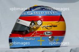 04.03.2004 Melbourne, Australia, F1, Thursday, March, Fernando Alonso, ESP, Renault F1 Team Helmet. Formula 1 World Championship, Rd 1, Australian Grand Prix. www.xpb.cc, EMail: info@xpb.cc - copy of publication required for printed pictures. Every used picture is fee-liable. c Copyright: photo4 / xpb.cc - LEGAL NOTICE: THIS PICTURE IS NOT FOR ITALY  AND GREECE  PRINT USE, KEINE PRINT BILDNUTZUNG IN ITALIEN  UND  GRIECHENLAND!