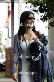 04.03.2004 Melbourne, Australia, F1, Thursday, March, Connie Montoya, Wife of Juan Pablo Montoya arrives at the circuit. Formula 1 World Championship, Rd 1, Australian Grand Prix. www.xpb.cc, EMail: info@xpb.cc - copy of publication required for printed pictures. Every used picture is fee-liable. c Copyright: xpb.cc