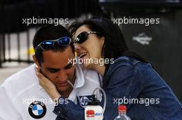 04.03.2004 Melbourne, Australia, F1, Thursday, March, Juan-Pablo Montoya, COL, BMW WilliamsF1 and Connie Montoya, Wife of Juan Pablo Montoya. Formula 1 World Championship, Rd 1, Australian Grand Prix. www.xpb.cc, EMail: info@xpb.cc - copy of publication required for printed pictures. Every used picture is fee-liable. c Copyright: xpb.cc