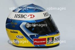 04.03.2004 Melbourne, Australia, F1, Thursday, March, Nick Heidfeld, GER, Jordan  Helmet. Formula 1 World Championship, Rd 1, Australian Grand Prix. www.xpb.cc, EMail: info@xpb.cc - copy of publication required for printed pictures. Every used picture is fee-liable. c Copyright: photo4 / xpb.cc - LEGAL NOTICE: THIS PICTURE IS NOT FOR ITALY  AND GREECE  PRINT USE, KEINE PRINT BILDNUTZUNG IN ITALIEN  UND  GRIECHENLAND! 