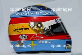 04.03.2004 Melbourne, Australia, F1, Thursday, March, Fernando Alonso, ESP, Renault F1 Team Helmet. Formula 1 World Championship, Rd 1, Australian Grand Prix. www.xpb.cc, EMail: info@xpb.cc - copy of publication required for printed pictures. Every used picture is fee-liable. c Copyright: photo4 / xpb.cc - LEGAL NOTICE: THIS PICTURE IS NOT FOR ITALY  AND GREECE  PRINT USE, KEINE PRINT BILDNUTZUNG IN ITALIEN  UND  GRIECHENLAND! 