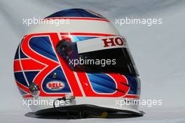 04.03.2004 Melbourne, Australia, F1, Thursday, March, Jenson Button, GBR, BAR Honda Helmet. Formula 1 World Championship, Rd 1, Australian Grand Prix. www.xpb.cc, EMail: info@xpb.cc - copy of publication required for printed pictures. Every used picture is fee-liable. c Copyright: photo4 / xpb.cc - LEGAL NOTICE: THIS PICTURE IS NOT FOR ITALY  AND GREECE  PRINT USE, KEINE PRINT BILDNUTZUNG IN ITALIEN  UND  GRIECHENLAND! 
