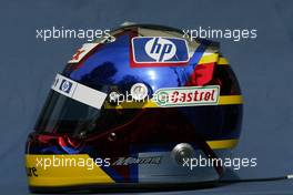 04.03.2004 Melbourne, Australia, F1, Thursday, March, Juan-Pablo Montoya, COL, BMW WilliamsF1  Helmet. Formula 1 World Championship, Rd 1, Australian Grand Prix. www.xpb.cc, EMail: info@xpb.cc - copy of publication required for printed pictures. Every used picture is fee-liable. c Copyright: photo4 / xpb.cc - LEGAL NOTICE: THIS PICTURE IS NOT FOR ITALY  AND GREECE  PRINT USE, KEINE PRINT BILDNUTZUNG IN ITALIEN  UND  GRIECHENLAND! 