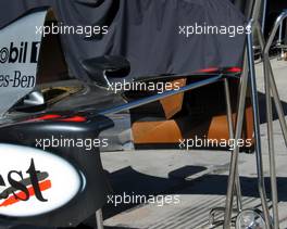 02.03.2004 Melbourne, Australia, F1, Tuesday, March, Feature, West McLaren Mercedes, engine cover with new "brown stickers" inside the cover, Formula 1 World Championship, Rd 1, Australian Grand Prix preperations. www.xpb.cc, EMail: info@xpb.cc - copy of publication required for printed pictures. Every used picture is fee-liable. c Copyright: xpb.cc