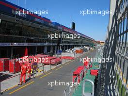 02.03.2004 Melbourne, Australia, F1, Tuesday, March, Feature, Transport boxes from Ferrari in the Pilane Area, Formula 1 World Championship, Rd 1, Australian Grand Prix preperations. www.xpb.cc, EMail: info@xpb.cc - copy of publication required for printed pictures. Every used picture is fee-liable. c Copyright: xpb.cc