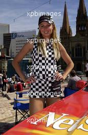 03.03.2004 Melbourne, Australia, F1, Wednesday, March, Fan Event in front of the Exibition Center, City, Promotion Girls, Formula 1 World Championship, Rd 1, Australian Grand Prix preperations. www.xpb.cc, EMail: info@xpb.cc - copy of publication required for printed pictures. Every used picture is fee-liable. c Copyright: xpb.cc