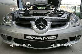 03.03.2004 Melbourne, Australia, F1, Wednesday, March, The Brand new SLK 55 AMG FIA safety car for the 2004 season. Formula 1 World Championship, Rd 1, Australian Grand Prix preparations. www.xpb.cc, EMail: info@xpb.cc - copy of publication required for printed pictures. Every used picture is fee-liable. c Copyright: xpb.cc