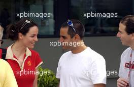 03.03.2004 Melbourne, Australia, F1, Wednesday, March, Juan-Pablo Montoya, COL, BMW WilliamsF1 with Connie Montoya, Wife of Juan Pablo Montoya. Formula 1 World Championship, Rd 1, Australian Grand Prix preparations. www.xpb.cc, EMail: info@xpb.cc - copy of publication required for printed pictures. Every used picture is fee-liable. c Copyright: xpb.cc