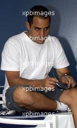 03.03.2004 Melbourne, Australia, F1, Wednesday, March, Juan-Pablo Montoya, COL, Juan Pablo, BMW WilliamsF1, Portrait, Formula 1 World Championship, Rd 1, Australian Grand Prix preperations. www.xpb.cc, EMail: info@xpb.cc - copy of publication required for printed pictures. Every used picture is fee-liable. c Copyright: xpb.cc