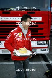 23.01.2004 Granollers, Spain, Michael Schumacher, GER, Scuderia Ferrari Marlboro, F2003-GA, Friday, January testing at the Circuit de Catalunya, Barcelona, Spanien, Testfahrten