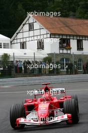 27.08.2004 Spa-Francorchamps, Belgium,  F1, Friday, Michael Schumacher (GER), Scuderia Ferrari Marlboro F2004 - Formula 1 World Championship, Rd 14, Belgium Grand Prix, BEL, Belgium