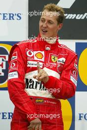 29.08.2004 Spa-Francorchamps, Belgium, F1, Sunday, August, Michael Schumacher, GER, Ferrari - Formula 1 World Championship, Podium, Rd 14, Belgium Grand Prix, BEL, Belgium