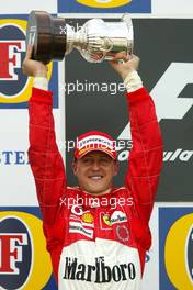 29.08.2004 Spa-Francorchamps, Belgium, F1, Sunday, August, Michael Schumacher, GER, Ferrari - Formula 1 World Championship, Podium, Rd 14, Belgium Grand Prix, BEL, Belgium