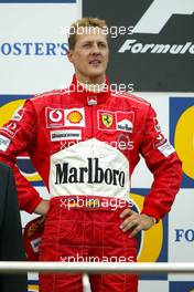 29.08.2004 Spa-Francorchamps, Belgium, F1, Sunday, August, Michael Schumacher, GER, Ferrari - Formula 1 World Championship, Podium, Rd 14, Belgium Grand Prix, BEL, Belgium