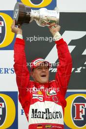 29.08.2004 Spa-Francorchamps, Belgium, F1, Sunday, August, Michael Schumacher, GER, Ferrari - Formula 1 World Championship, Podium, Rd 14, Belgium Grand Prix, BEL, Belgium