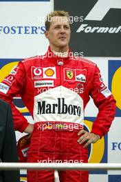 29.08.2004 Spa-Francorchamps, Belgium, F1, Sunday, August, Michael Schumacher, GER, Ferrari - Formula 1 World Championship, Podium, Rd 14, Belgium Grand Prix, BEL, Belgium