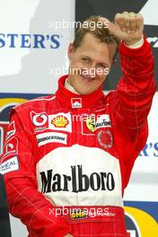 29.08.2004 Spa-Francorchamps, Belgium, F1, Sunday, August, Michael Schumacher, GER, Ferrari - Formula 1 World Championship, Podium, Rd 14, Belgium Grand Prix, BEL, Belgium