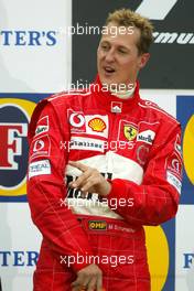 29.08.2004 Spa-Francorchamps, Belgium, F1, Sunday, August, Michael Schumacher, GER, Ferrari - Formula 1 World Championship, Podium, Rd 14, Belgium Grand Prix, BEL, Belgium