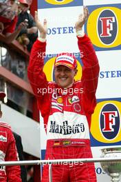 29.08.2004 Spa-Francorchamps, Belgium, F1, Sunday, August, Michael Schumacher, GER, Ferrari - Formula 1 World Championship, Podium, Rd 14, Belgium Grand Prix, BEL, Belgium