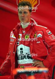 28.08.2004 Spa-Francorchamps, Belgium, F1, Saturday, August, Michael Schumacher, GER, Scuderia Ferrari Marlboro, F2004, Pitlane, Box, Garage - Formula 1 World Championship, Practice, Rd 14, Belgium Grand Prix, BEL, Belgium