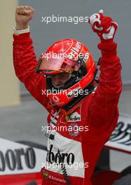 04.04.2004 Manama, Bahrain, F1, Sunday, April, Park Ferme, Michael Schumacher, GER, Ferrari, Formula 1 World Championship, Race, Rd 3, Bahrain Grand Prix, BHR