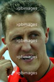 04.04.2004 Manama, Bahrain, F1, Sunday, April, Michael Schumacher, GER, Ferrari, Portrait, Formula 1 World Championship, Race, Rd 3, Bahrain Grand Prix, BHR