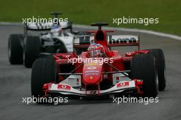 24.10.2004 Interlagos, Brazil, F1, Sunday, October, Rubens Barrichello, BRA, Scuderia Ferrari Marlboro, F2004, Action, Track - Formula 1 World Championship, Rd 18, Brazilian Grand Prix, BRA, Brazil, Race