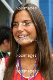 23.10.2004 Interlagos, Brazil, F1, Saturday, October, A girl in the paddock - Formula 1 World Championship, Rd 18, Brazilian Grand Prix, BRA, Brazil