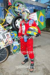 21.10.2004 Interlagos, Brazil, F1, Thursday, October, A big Ayrton Senna fan - Formula 1 World Championship, Rd 18, Brazilian Grand Prix, BRA, Brazil