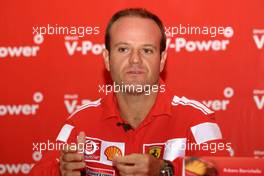 21.10.2004 Interlagos, Brazil, F1, Thursday, October, Rubens Barrichello, BRA, Ferrari in a Shell press conference- Formula 1 World Championship, Rd 18, Brazilian Grand Prix, BRA, Brazil