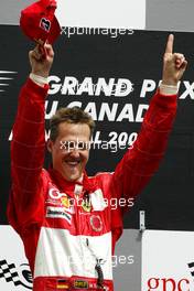 13.06.2004 Montreal, Canada, F1, Sunday, June, Michael Schumacher, GER, Ferrari - Formula 1 World Championship, Podium, Rd 8, Canadian Grand Prix, Canada, CAN