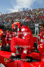 13.06.2004 Montreal, Canada, F1, Sunday, June, Michael Schumacher, GER, Ferrari - Formula 1 World Championship, Grid, Rd 8, Canadian Grand Prix, Canada, CAN