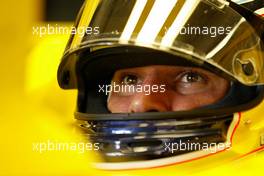 07.05.2004 Barcelona, Spain, F1, Friday, May, Giorgio Pantano, ITA, Jordan, EJ14, Pitlane, Box, Garage - Formula 1 World Championship, Rd 5, Marlboro Spanish Grand Prix,  ESP