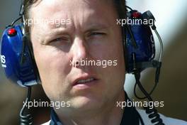 07.05.2004 Barcelona, Spain, F1, Friday, May, Sam Michael, GBR, WilliamsF1, Chief Engineer - Formula 1 World Championship, Rd 5, Marlboro Spanish Grand Prix,  ESP