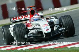 07.05.2004 Barcelona, Spain, F1, Friday, May, Jenson Button, GBR, Lucky Strike BAR Honda, BAR006, Action, Track  - Formula 1 World Championship, Rd 5, Marlboro Spanish Grand Prix,  ESP