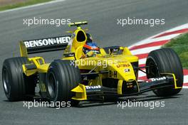 07.05.2004 Barcelona, Spain, F1, Friday, May, Timo Glock, GER, Test Driver, Jordan Ford, EJ14, Action, Track - Formula 1 World Championship, Rd 5, Marlboro Spanish Grand Prix,  ESP