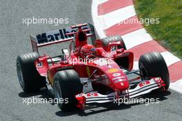 07.05.2004 Barcelona, Spain, F1, Friday, May, Michael Schumacher, GER, Scuderia Ferrari Marlboro, F2004, Act ion, Track - Formula 1 World Championship, Rd 5, Marlboro Spanish Grand Prix,  ESP