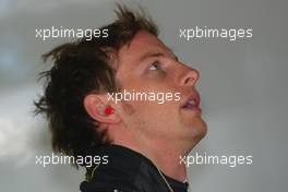 07.05.2004 Barcelona, Spain, F1, Friday, May, Jenson Button, GBR, Lucky Strike BAR Honda, BAR006, Pitlane, Box, Garage - Formula 1 World Championship, Rd 5, Marlboro Spanish Grand Prix,  ESP