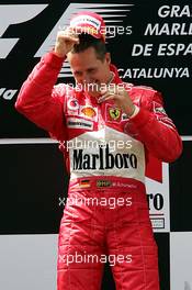 09.05.2004 Barcelona, Spain, F1, Sunday, May, Michael Schumacher, GER, Ferrari - Formula 1 World Championship, Rd 5, Marlboro Spanish Grand Prix Podium,  ESP