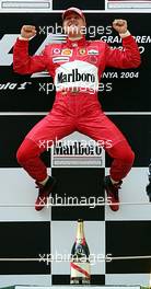 09.05.2004 Barcelona, Spain, F1, Sunday, May, Michael Schumacher, GER, Ferrari - Formula 1 World Championship, Rd 5, Marlboro Spanish Grand Prix Podium,  ESP