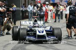 07.05.2004 Barcelona, Spain, ** QIS, Quick Image Service ** - 06.05. to 09.05.2004, Formula 1 World Championship, Rd 5, Marlboro Spanish Grand Prix Race, ESP - Every used picture is fee-liable. c Copyright: xpb.cc  - PLEASE NOTE: QIS, Quick Image Service is a special service for electronic media. This image will not be captioned with a text describing what is visible on the picture. Instead they will have a generic caption text indicating. For editors needing a correct caption, the high resolution images (fully captioned) of the same pictures will appear some what later at www.xpb.cc. This image of QIS is in low resolution, reduced to a minimum size (format and file size) for quick transfer. More info about QIS is available at www.xpb.cc - This service is offered by xpb.cc limited.