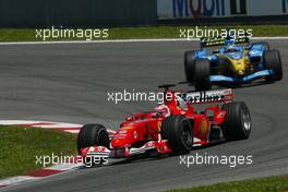 09.05.2004 Barcelona, Spain, F1, Sunday, May, Rubens Barrichello, BRA, Scuderia Ferrari Marlboro, F2004, Action, Track - Formula 1 World Championship, Rd 5, Marlboro Spanish Grand Prix Race, ESP