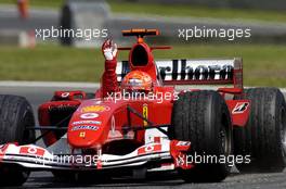 09.05.2004 Barcelona, Spain, F1, Sunday, May, Michael Schumacher, GER, Scuderia Ferrari Marlboro, F2004, Action, Track - Formula 1 World Championship, Rd 5, Marlboro Spanish Grand Prix Race, ESP