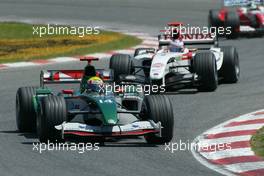 09.05.2004 Barcelona, Spain, F1, Sunday, May, Mark Webber, AUS, Jaguar Racing, R5, Action, Track - Formula 1 World Championship, Rd 5, Marlboro Spanish Grand Prix Race, ESP