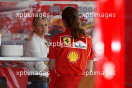 08.05.2004 Barcelona, Spain, F1, Saturday, May, Corina Schumacher, GER, Corinna, wife of Michael Schumacher - Formula 1 World Championship, Rd 5, Marlboro Spanish Grand Prix,  ESP