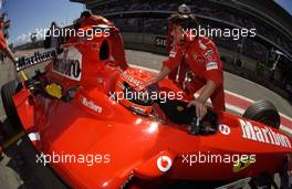 08.05.2004 Barcelona, Spain, F1, Saturday, May, Michael Schumacher, GER, Ferrari - Formula 1 World Championship, Rd 5, Marlboro Spanish Grand Prix Qualifying,  ESP