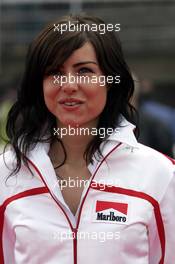 09.05.2004 Barcelona, Spain, F1, Sunday, May, Grid Girls at drivers parade - Formula 1 World Championship, Rd 5, Marlboro Spanish Grand Prix,  ESP