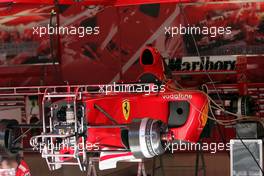 06.05.2004 Barcelona, Spain, F1, Thursday, May, Feature, Ferrari Box - Formula 1 World Championship, Rd 5, Marlboro Spanish Grand Prix, ESP